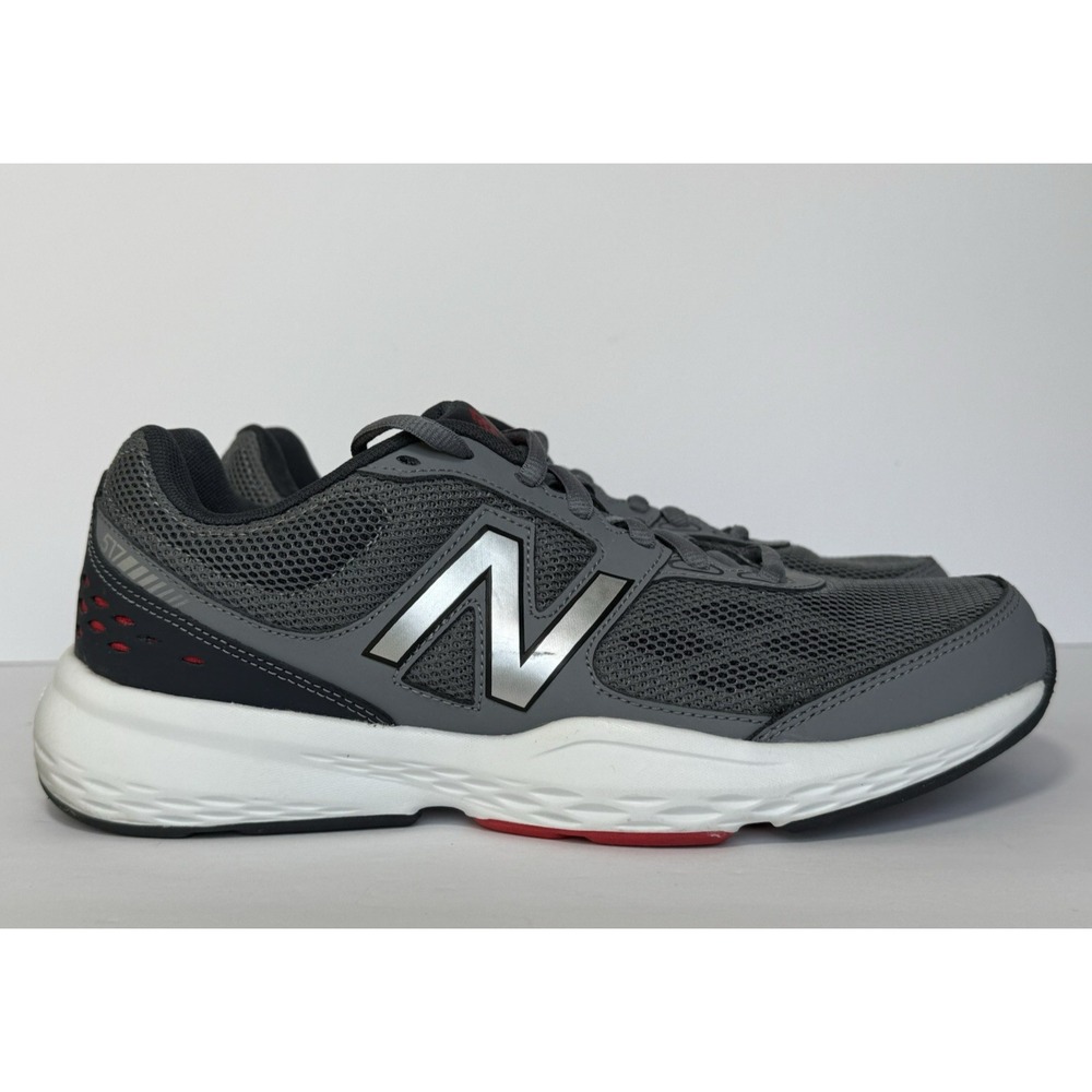 New Balance Men's 517 MX517LS2 Gray/Black Running Shoes Sneakers Size 8‎ - EUC